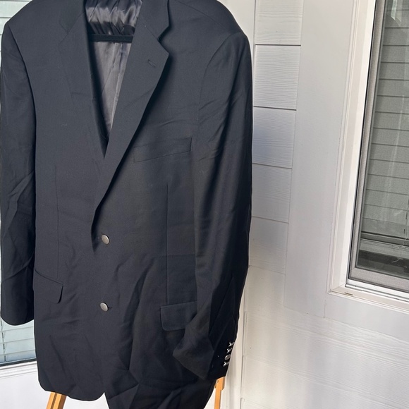 Men's Profilo Black 2 Button Blazer - Picture 3 of 3